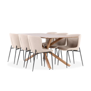 Kategorija 5-6 sėdimų vietų valgomojo komplektai