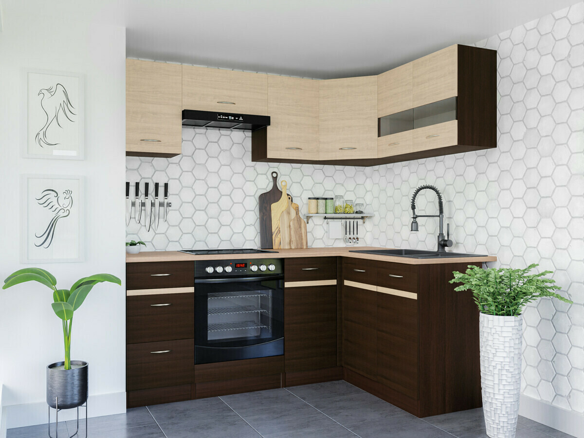 Virtuvės kolekcija Eli Dark