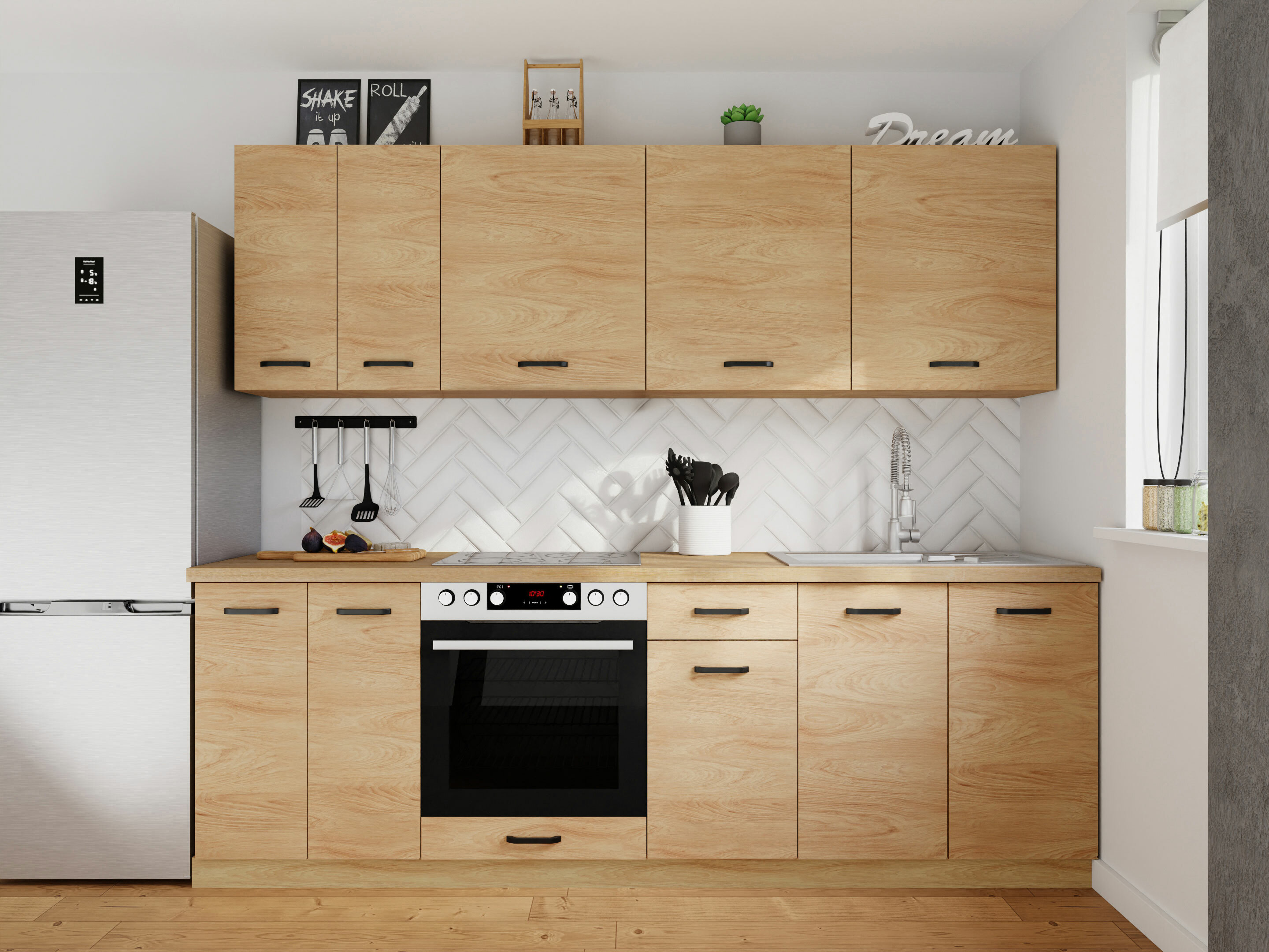 Virtuvės kolekcija Amper Oak