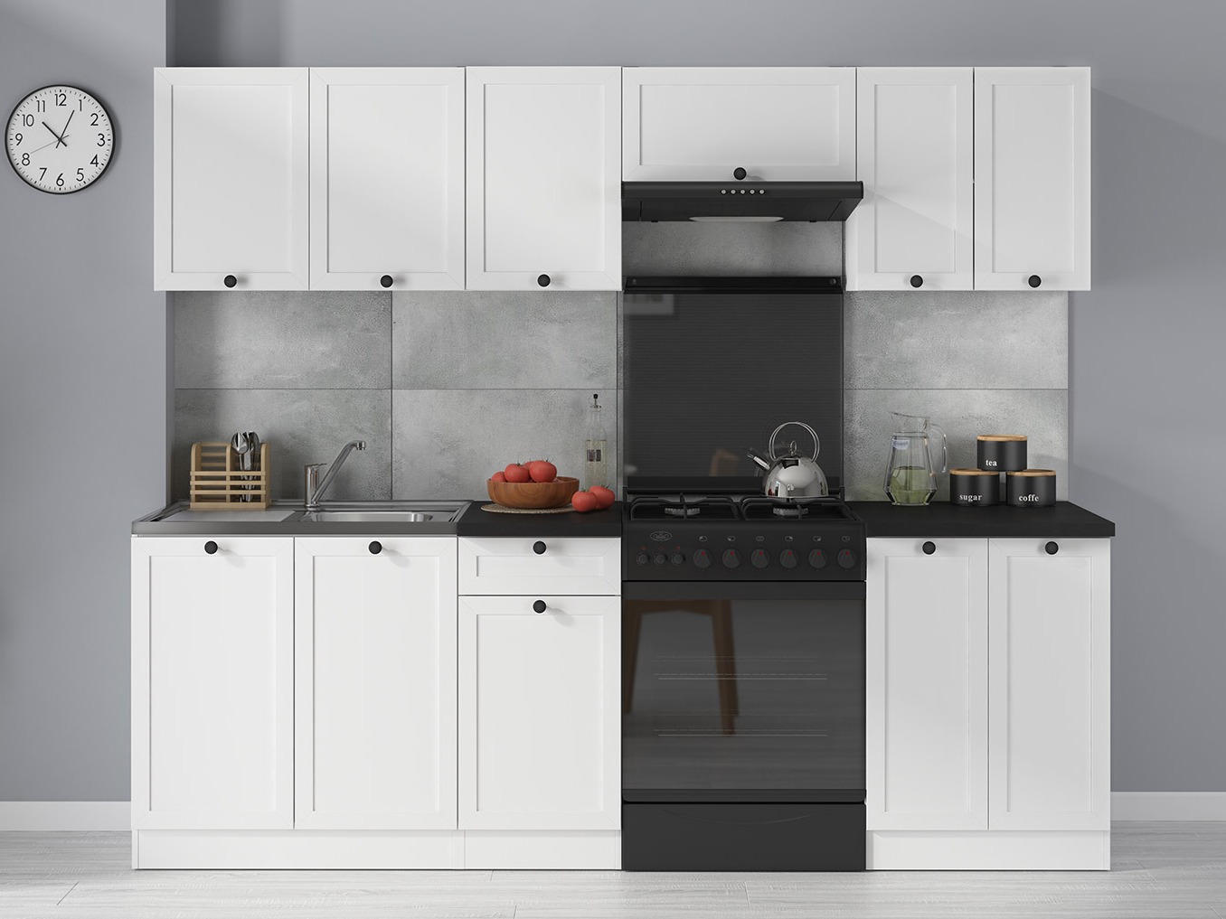 Virtuvės kolekcija Classic White Oak