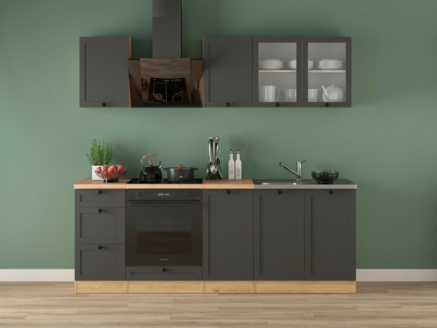 Kategorija Virtuvės kolekcija Classic Grey Oak