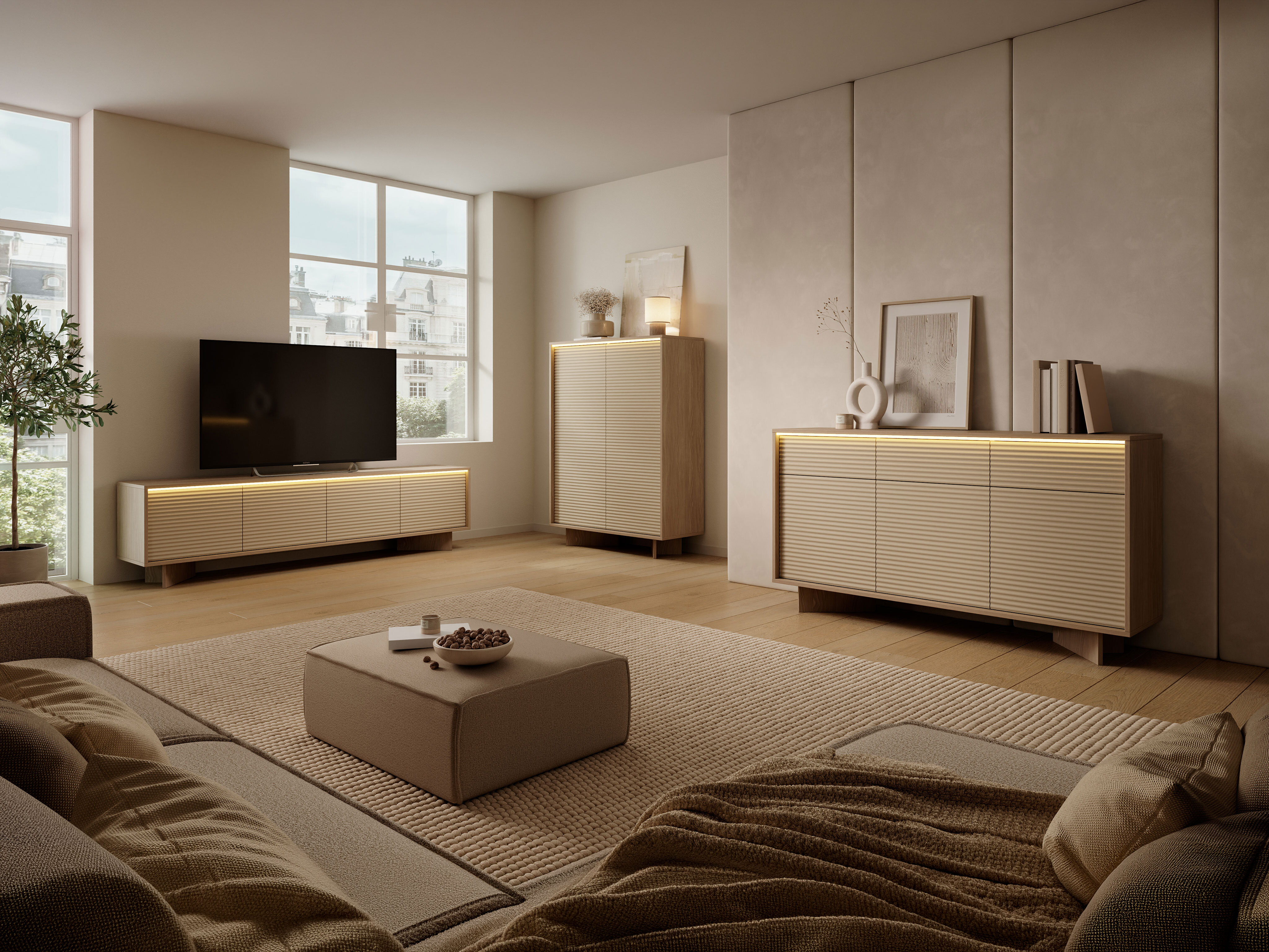 Baldų kolekcija Nufela