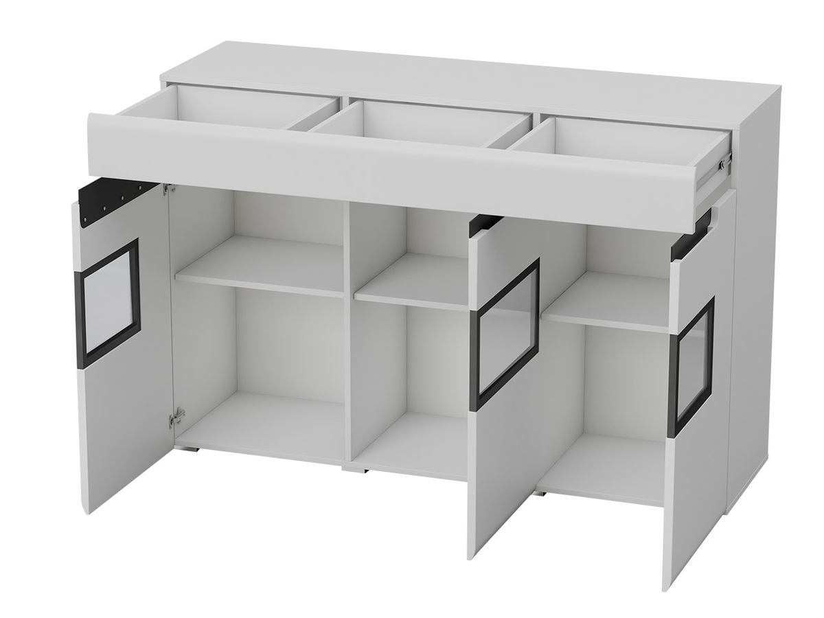Komoda Austin D107 (Antracitas + Gloss antracitas)