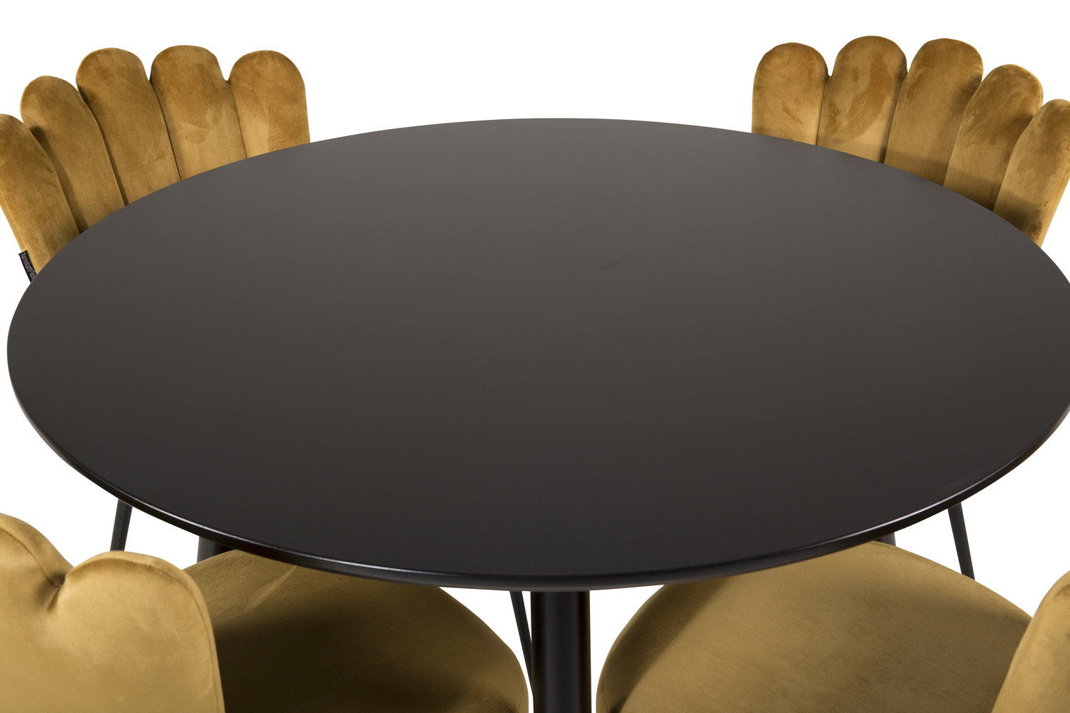 Valgomojo komplektas Dallas 1264 (Geltona + Juoda)