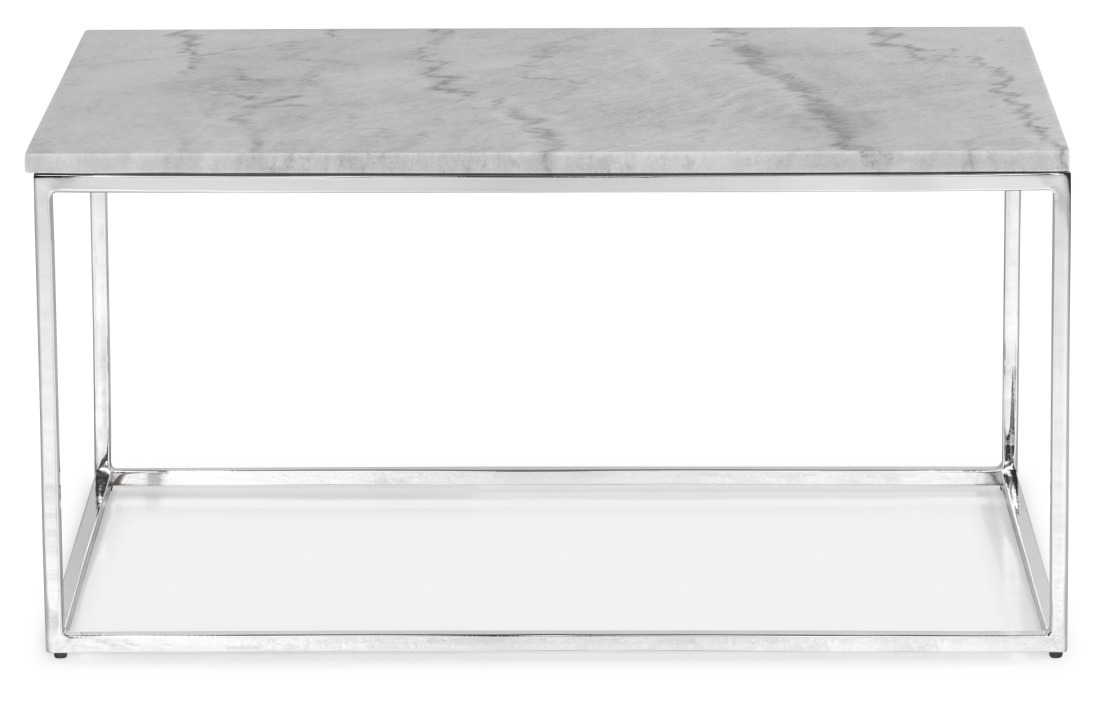 Žurnalinis staliukas Concept 55 145 (Pilkas marmuras + Sidabrinė)