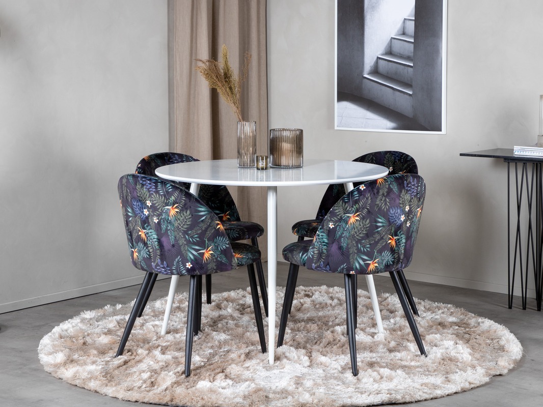 Valgomojo komplektas Dallas 4611 (Balta)