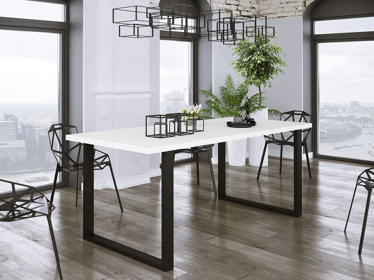 Stalas Tucson 138 (Balta + Juoda)