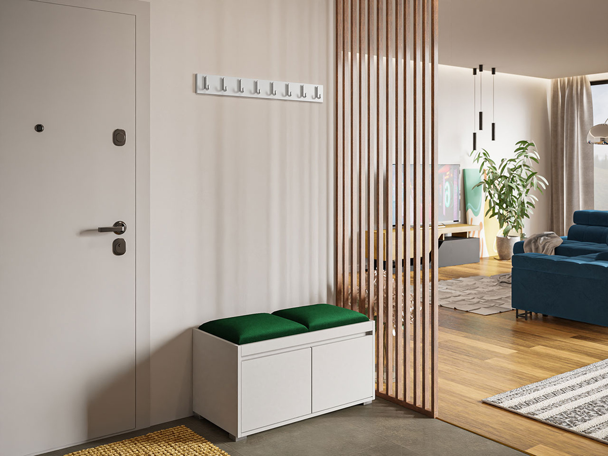 Prieškambario komplektas Comfivo Pinus I (Balta + Manila 35)