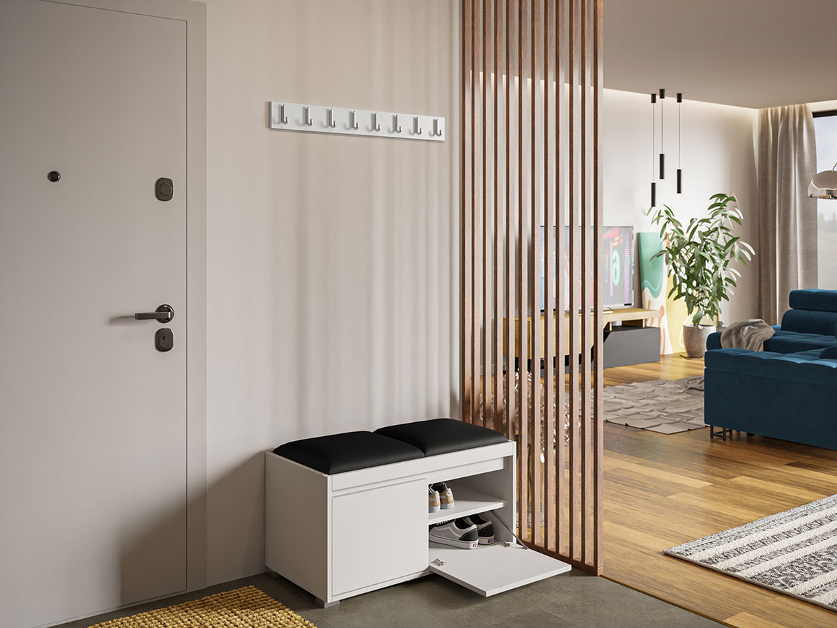Prieškambario komplektas Comfivo Pinus I (Balta + Soft 011)