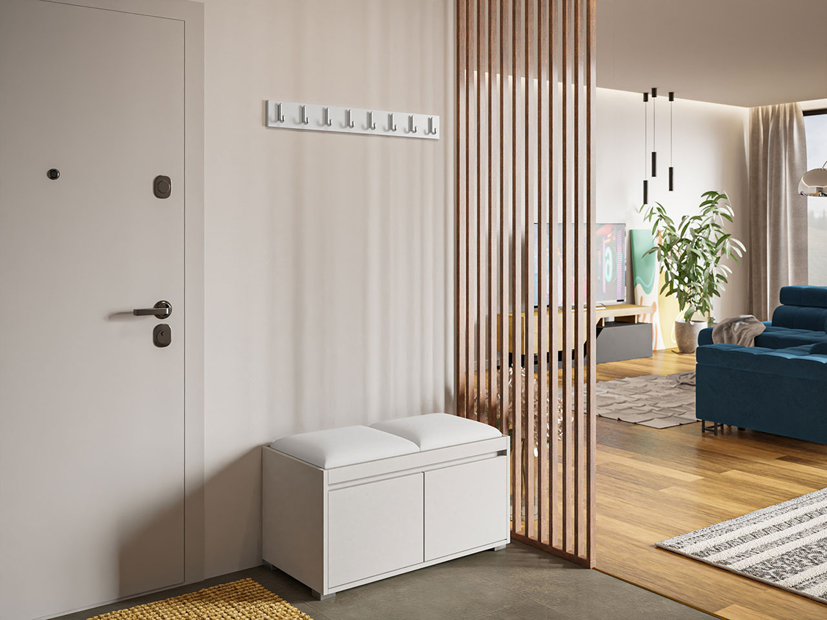 Prieškambario komplektas Comfivo Pinus I (Balta + Soft 017)