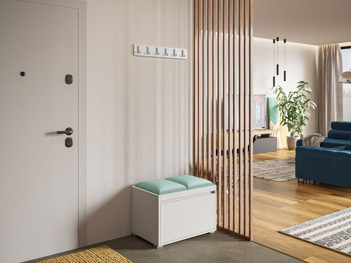 Prieškambario komplektas Comfivo Pinus VI (Balta + Manila 11)