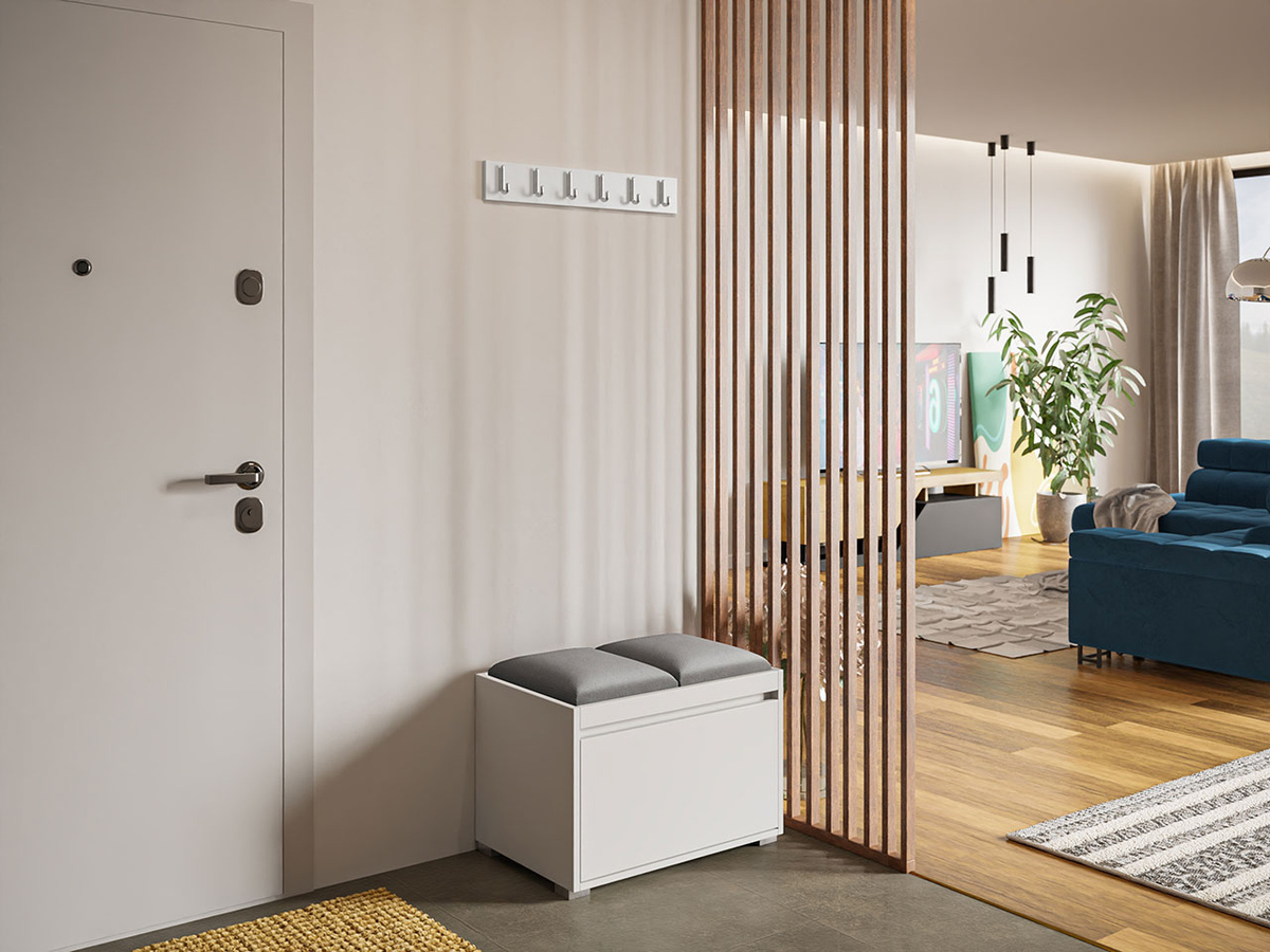 Prieškambario komplektas Comfivo Pinus VI (Balta + Manila 16)