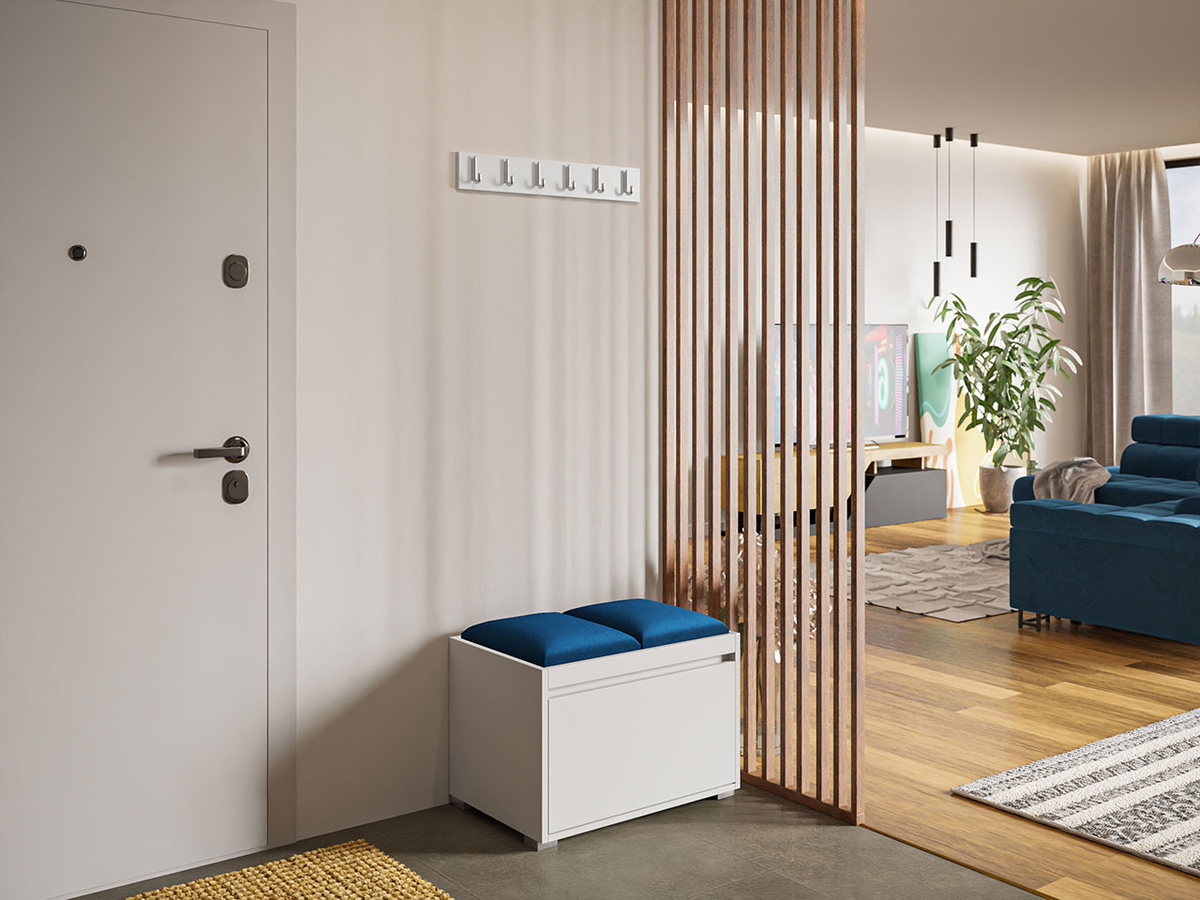 Prieškambario komplektas Comfivo Pinus VI (Balta + Manila 26)
