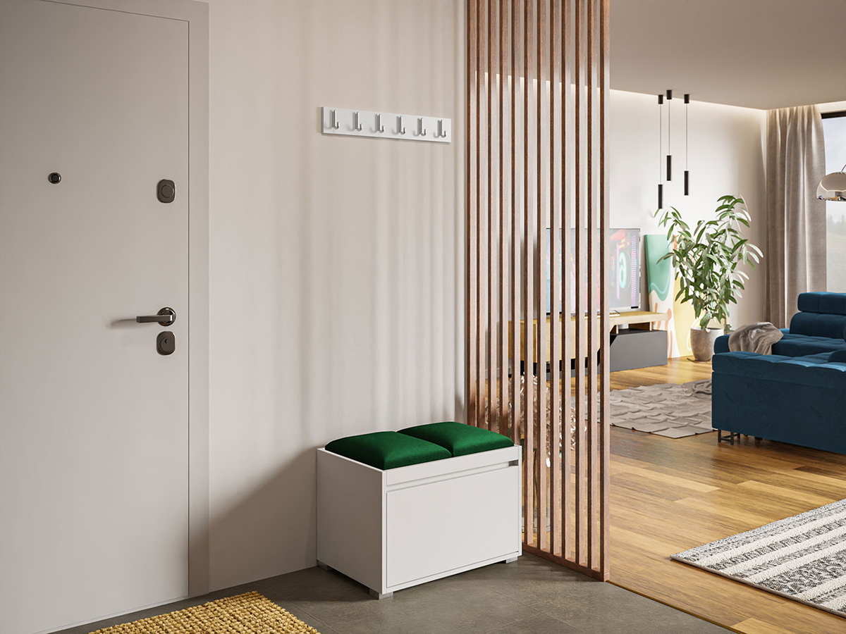 Prieškambario komplektas Comfivo Pinus VI (Balta + Manila 35)