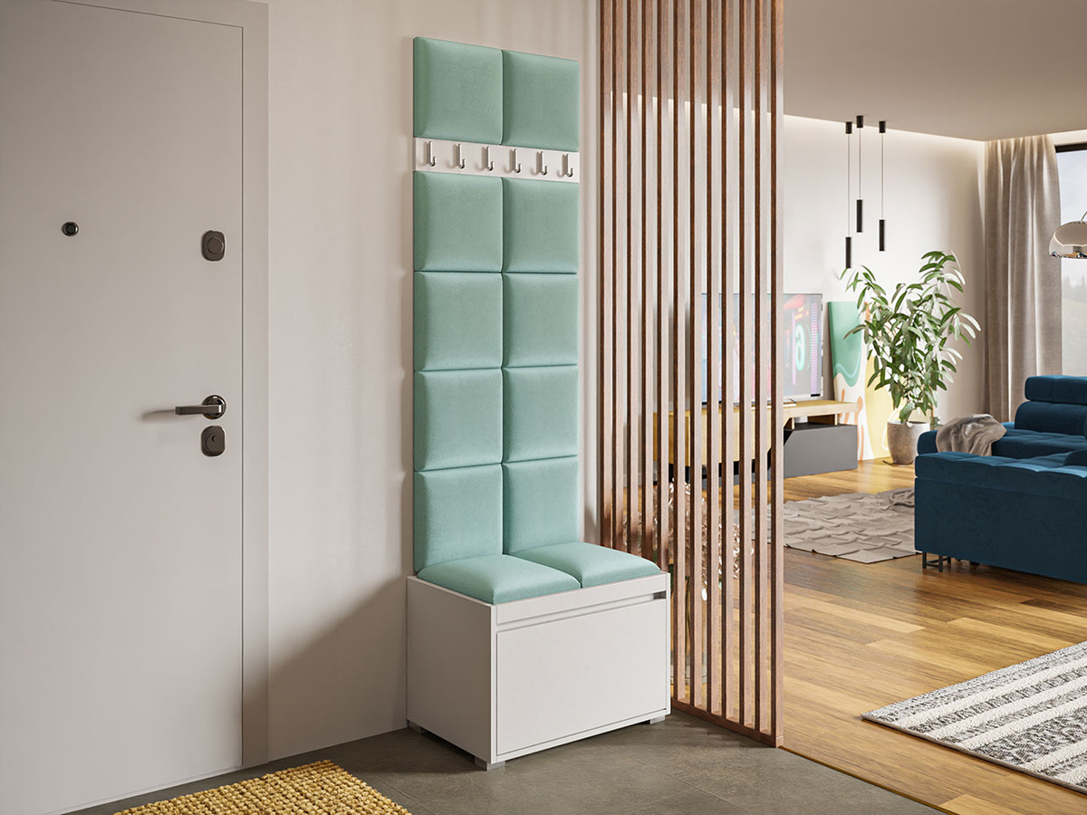 Prieškambario komplektas Comfivo Pinus VII (Balta + Manila 11)