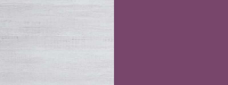 Darbo stalas Omaha D135 (Balinta pušis + Violetinė)