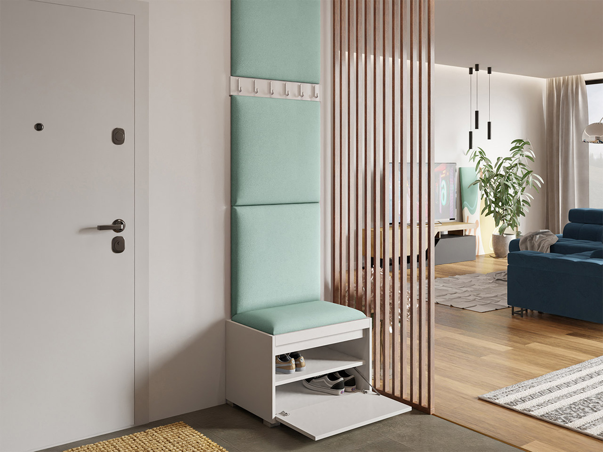 Prieškambario komplektas Comfivo Pinus IX (Balta + Manila 11)