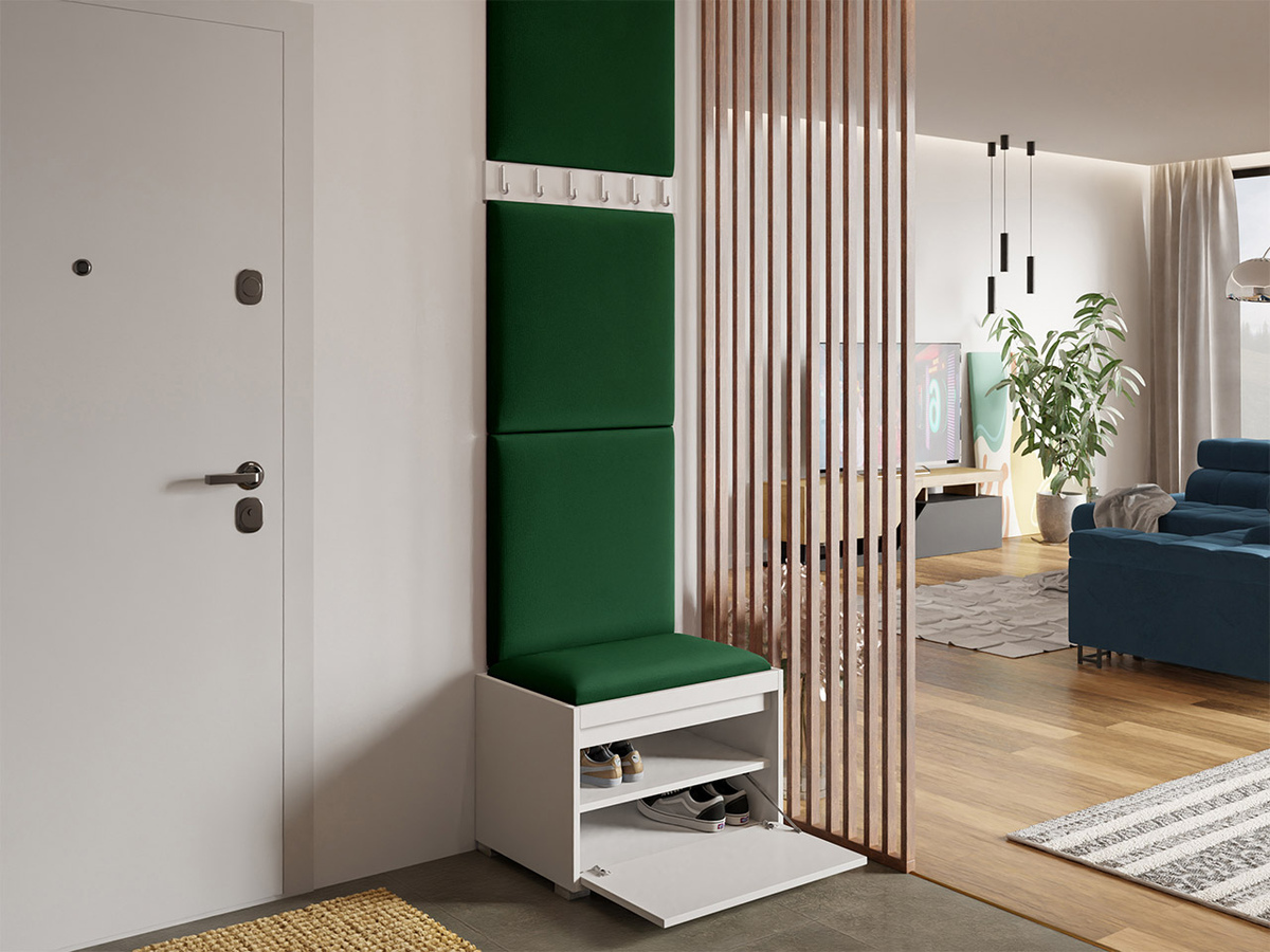 Prieškambario komplektas Comfivo Pinus IX (Balta + Manila 35)