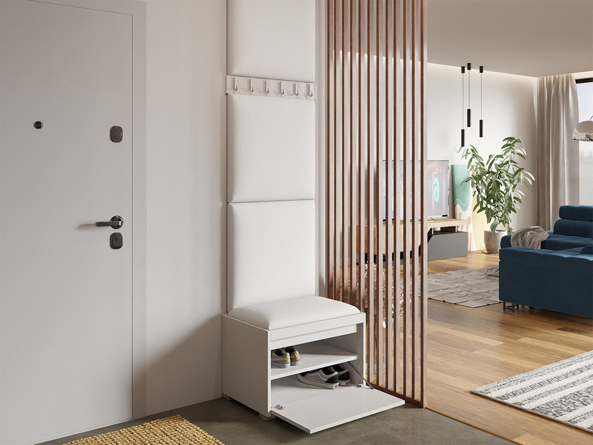 Prieškambario komplektas Comfivo Pinus IX (Balta + Soft 017)