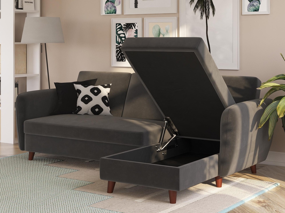 Minkštas kampas Novogratz 108 (Pilka)