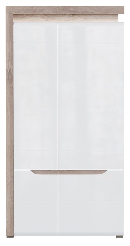 Spinta Revelmi 107 (Ąžuolas + Blizgi balta)