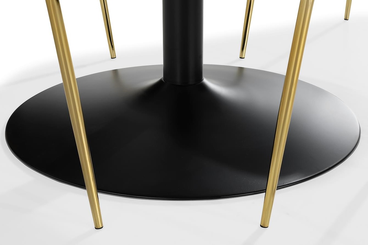 Valgomojo komplektas Flint 125 (Tamsi mėlyna + Žalvaris)