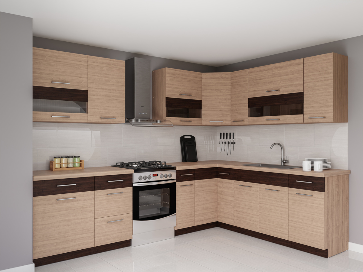 Modulinis virtuvės komplektas Mode Light 130