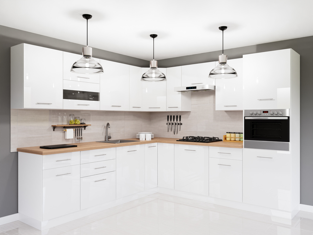 Modulinis virtuvės komplektas Tiffa White 150