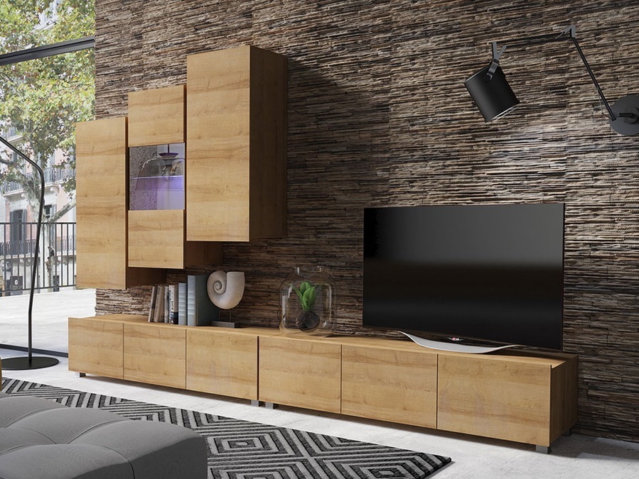 Svetainės komplektas Tivdalu 133 (Auksinis ąžuolas)