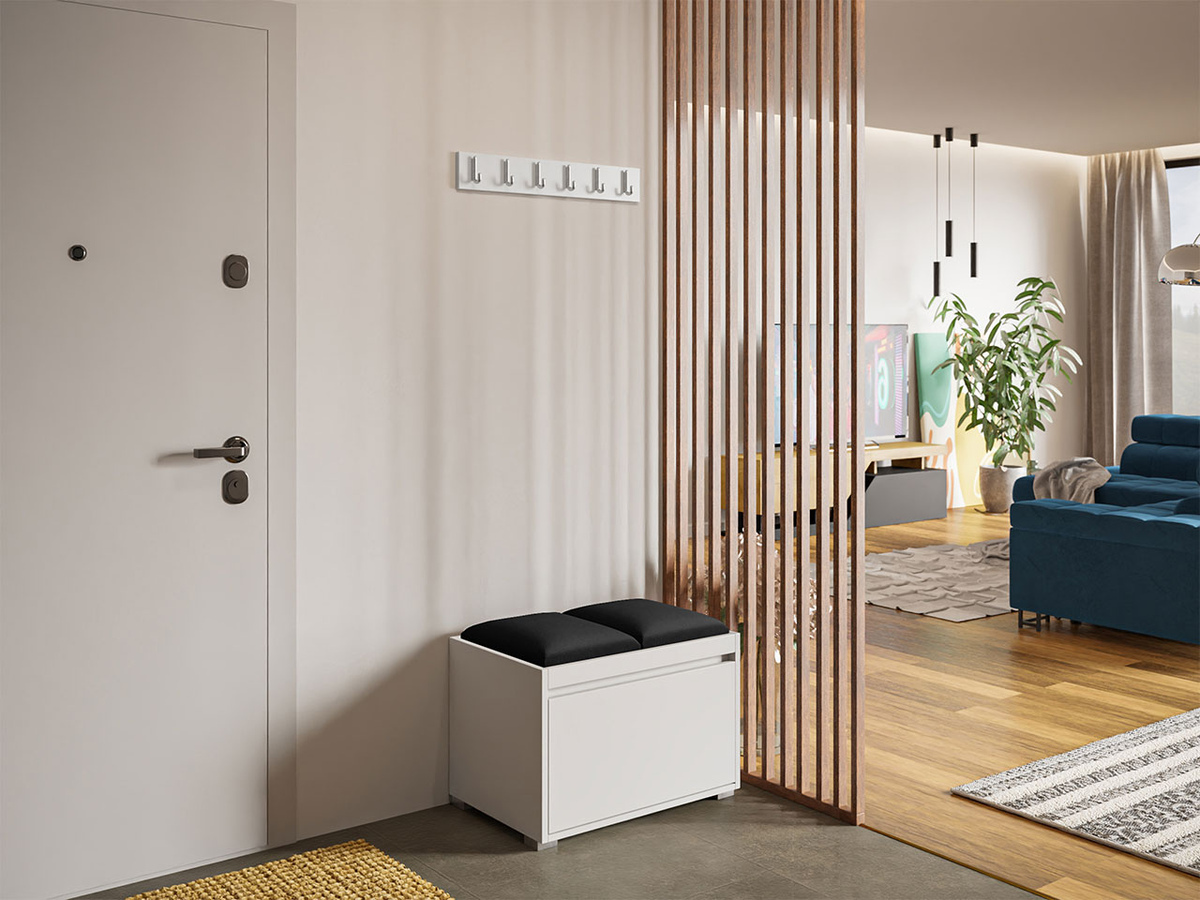 Prieškambario komplektas Comfivo Pinus VI (Balta + Manila 18)