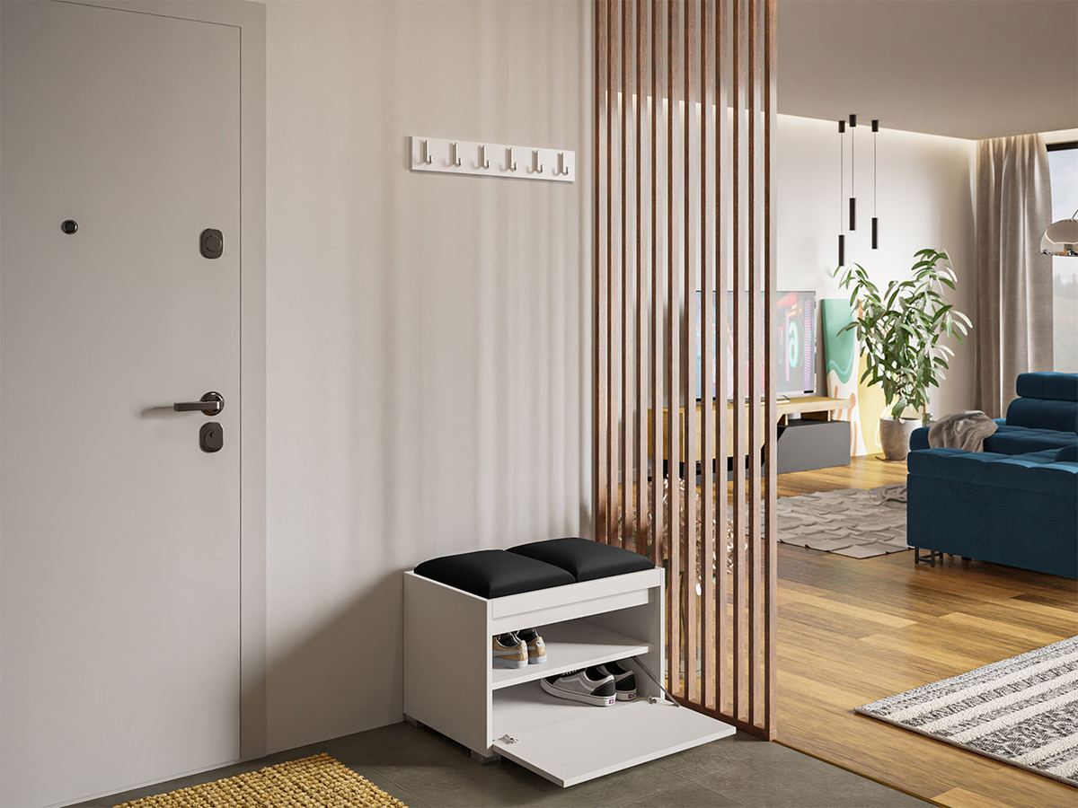 Prieškambario komplektas Comfivo Pinus VI (Balta + Manila 18)