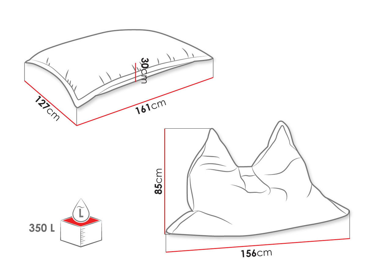 Sėdmaišis Rockford 100 (Manila 21)