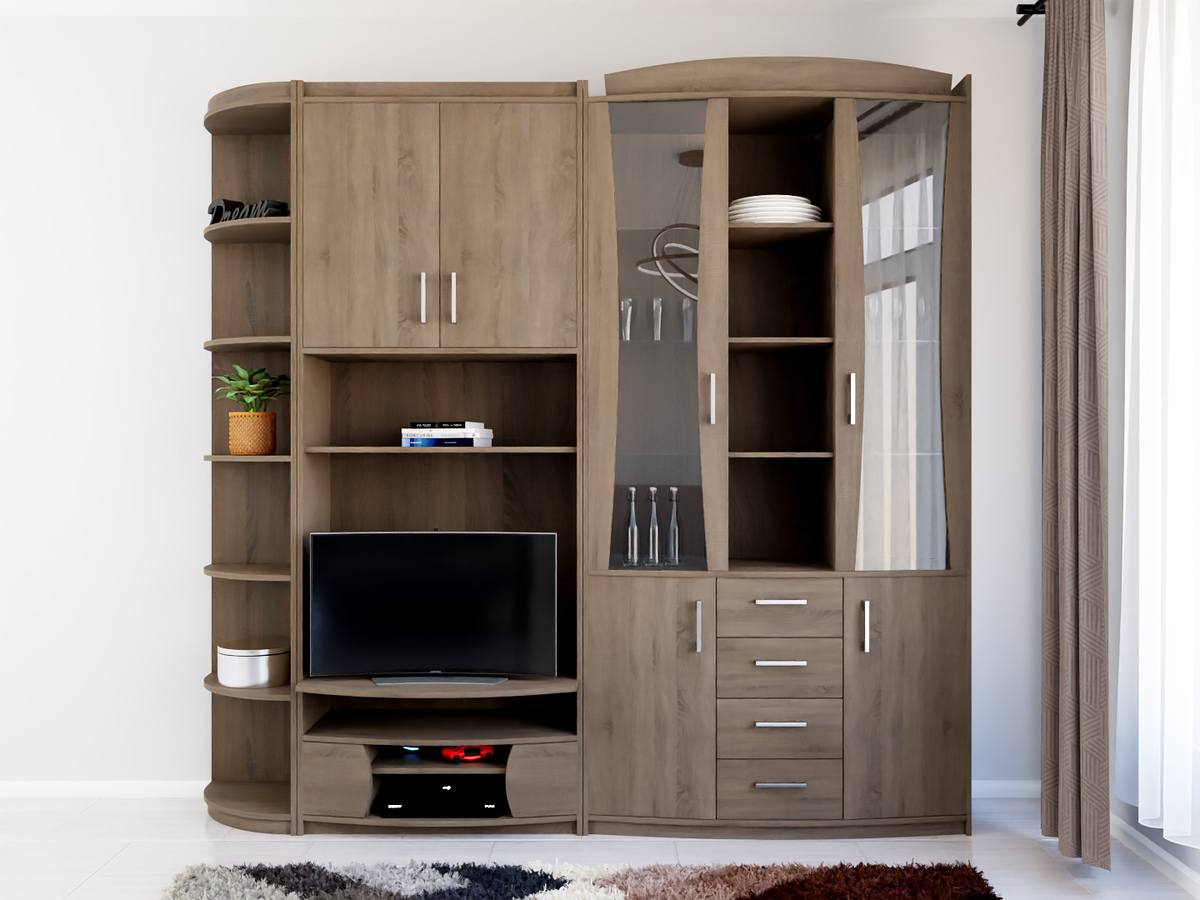 Svetainės komplektas Omaha A111 (Trufel ąžuolas)