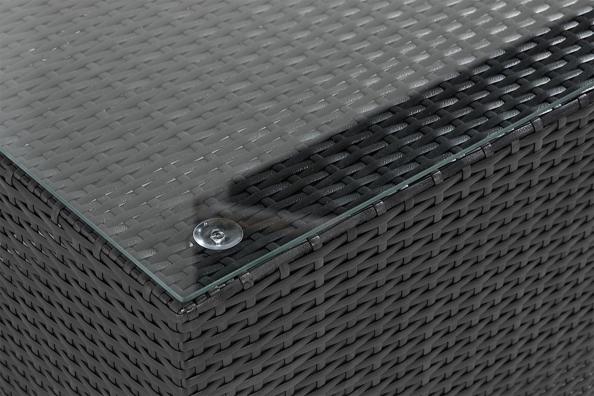 Lauko baldų komplektas Comfort Garden 1553 (Juoda + Balta)