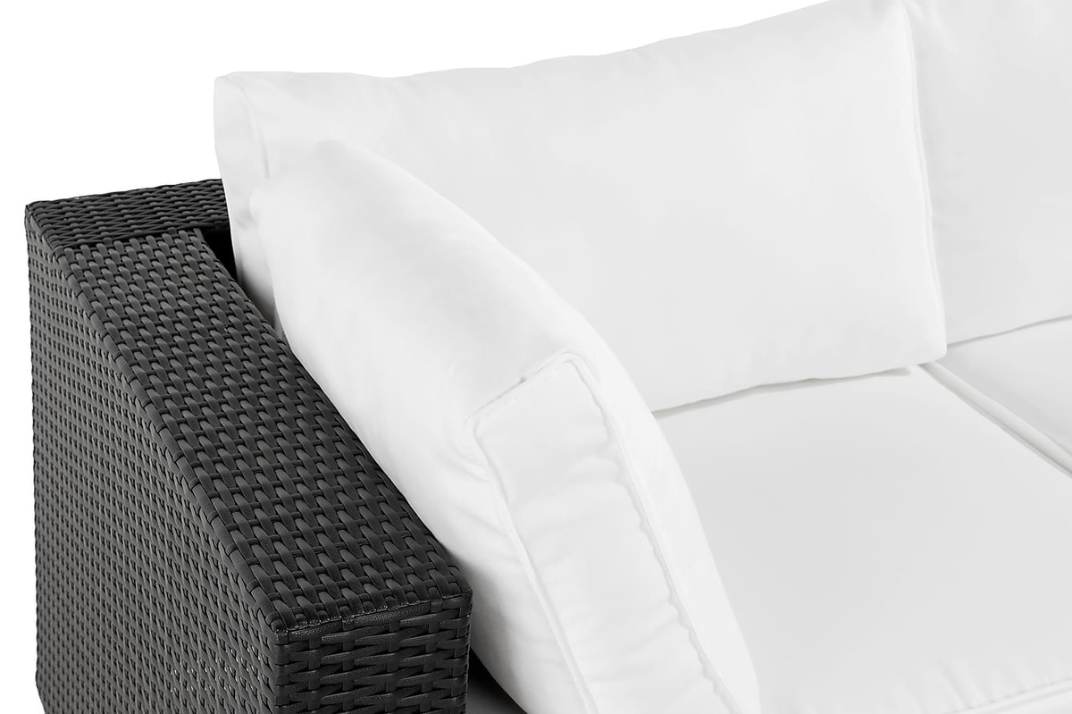 Lauko baldų komplektas Comfort Garden 1553 (Juoda + Balta)