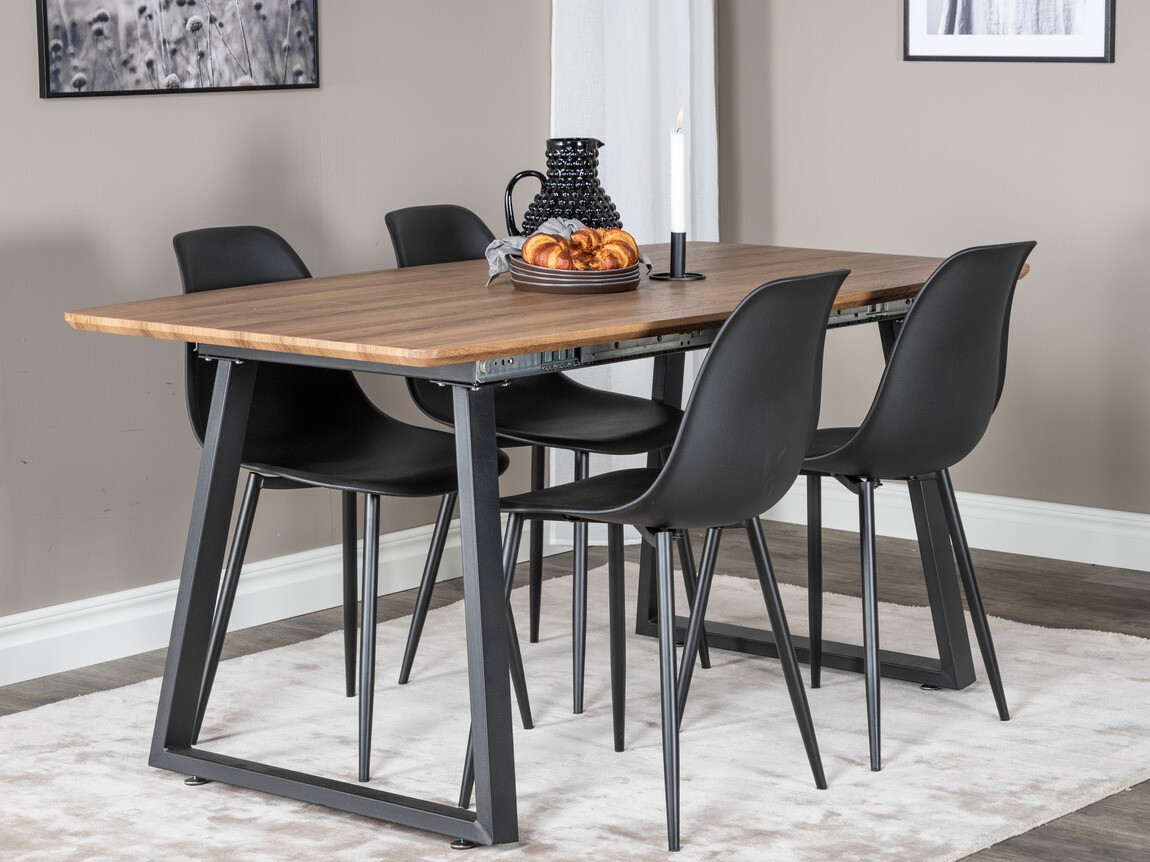 Valgomojo komplektas Dallas 329 (Juoda)