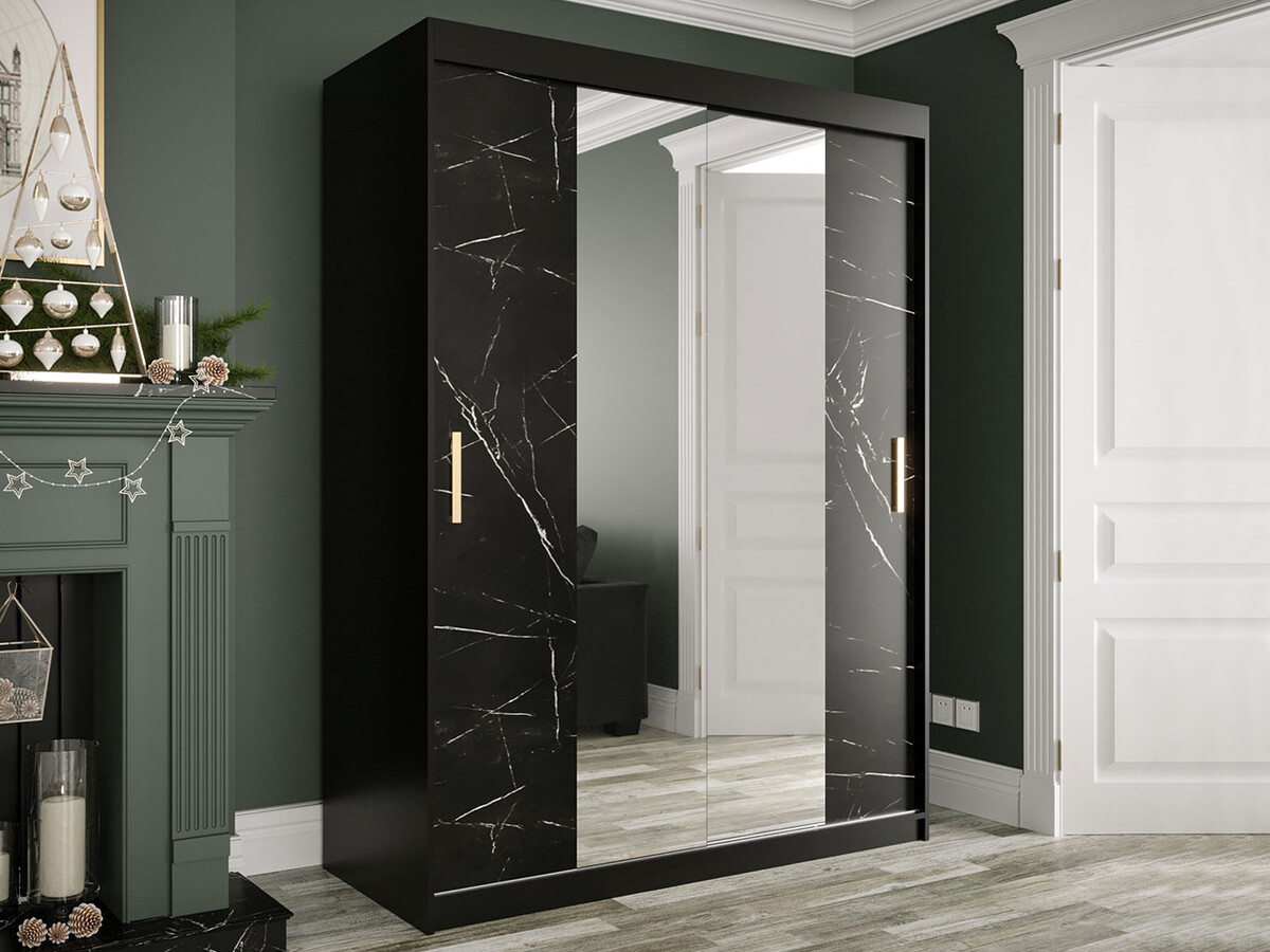 Spinta Hartford 254 (Matinė juoda + Juodas marmuras)