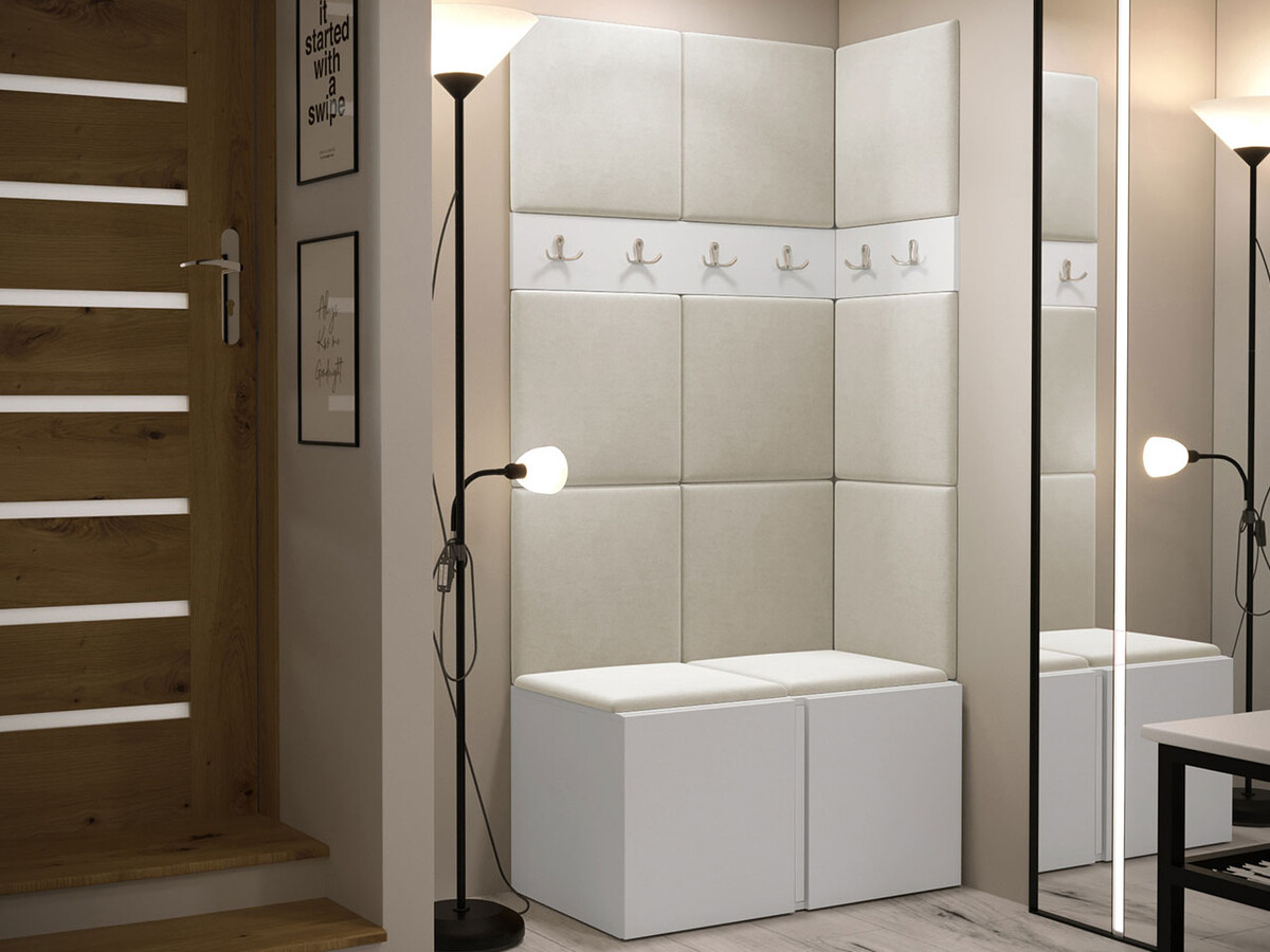 Prieškambario komplektas Pinis I (Balta)