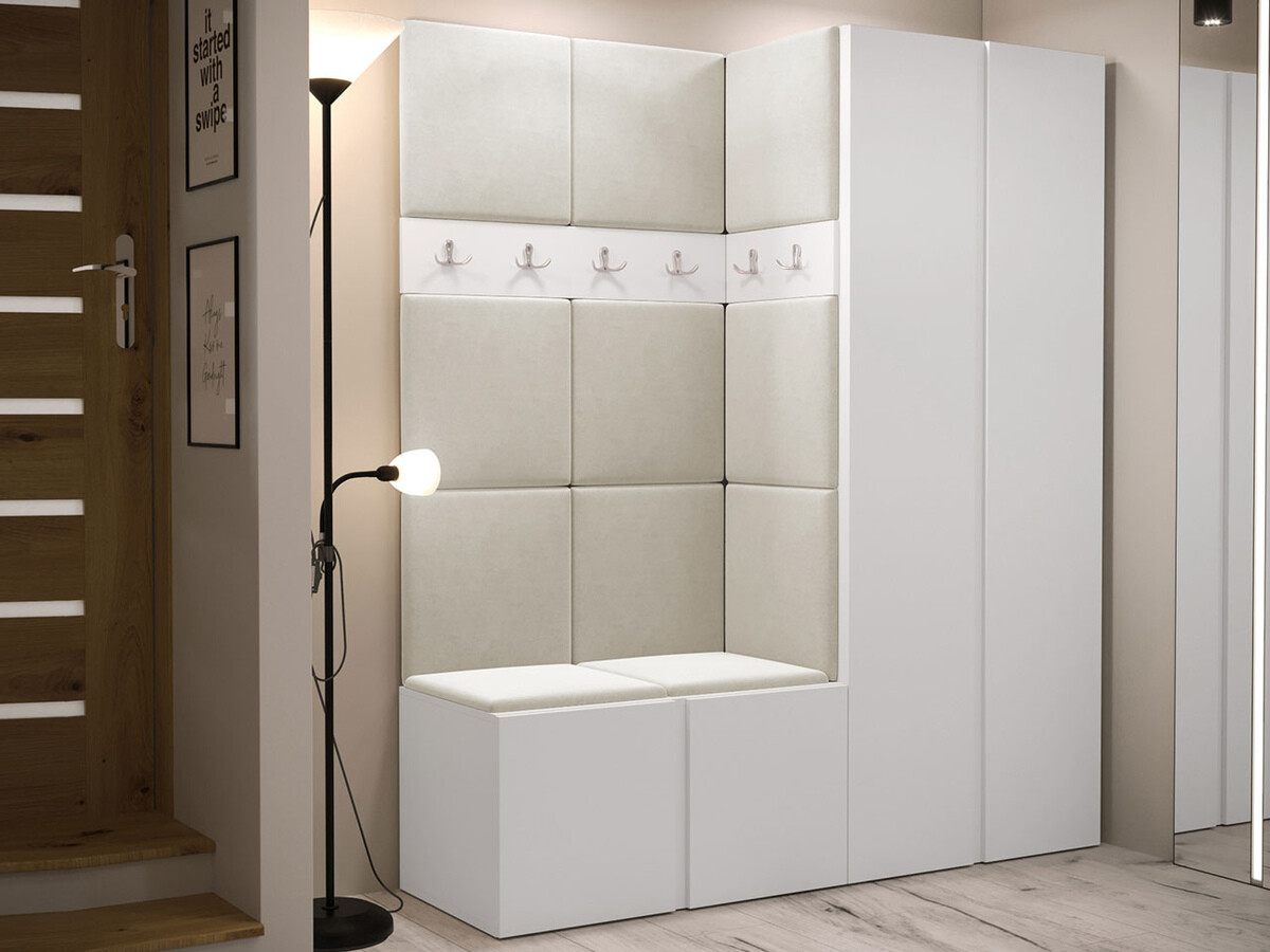 Prieškambario komplektas Pinis III (Balta)