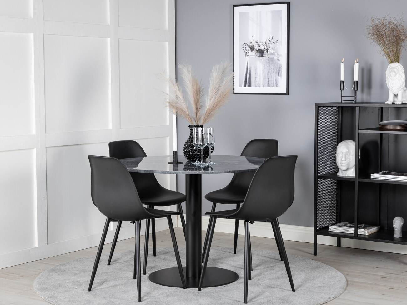 Valgomojo komplektas Dallas 2630 (Juoda)
