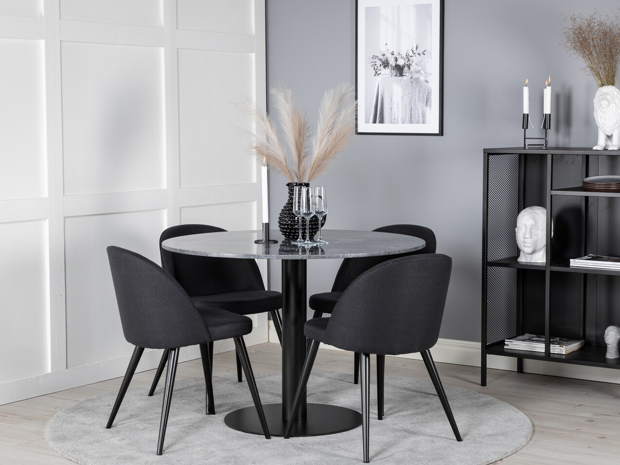 Valgomojo komplektas Dallas 2664 (Juoda)