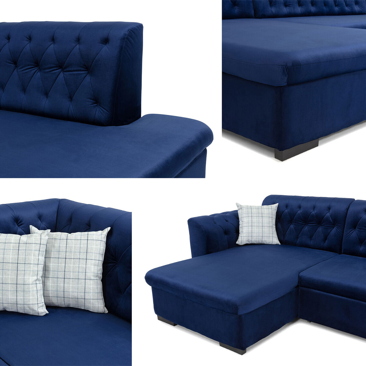 Minkštas kampas Comfivo 269 (Magic velvetas 2216 + Senegal 818)