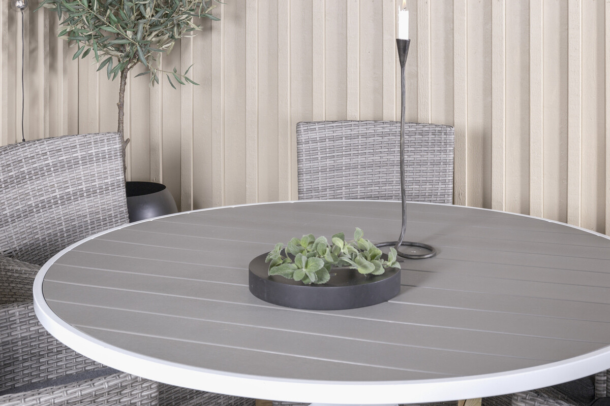 Stalo ir kėdžių komplektas Dallas 3018 (Pilka)