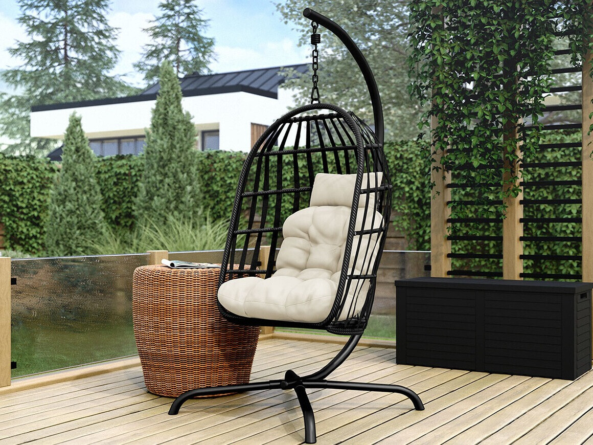 Supamas krėslas Comfivo 316 (Juoda + Kreminė)