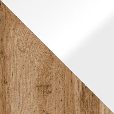 Svetainės komplektas Sarasota 132 (Votan ąžuolas + Blizgi balta)