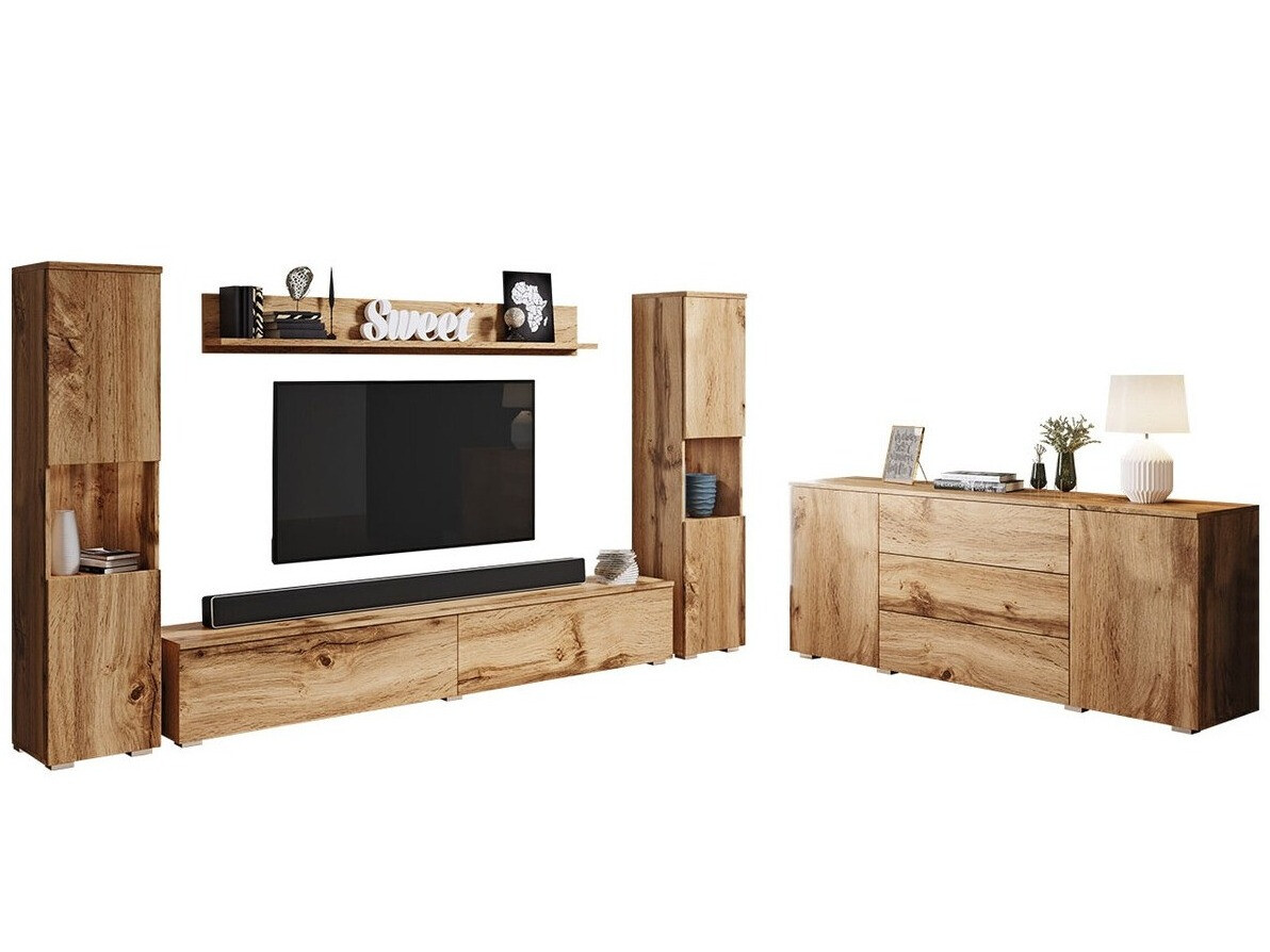 Svetainės komplektas Sarasota 133 (Votan ąžuolas)