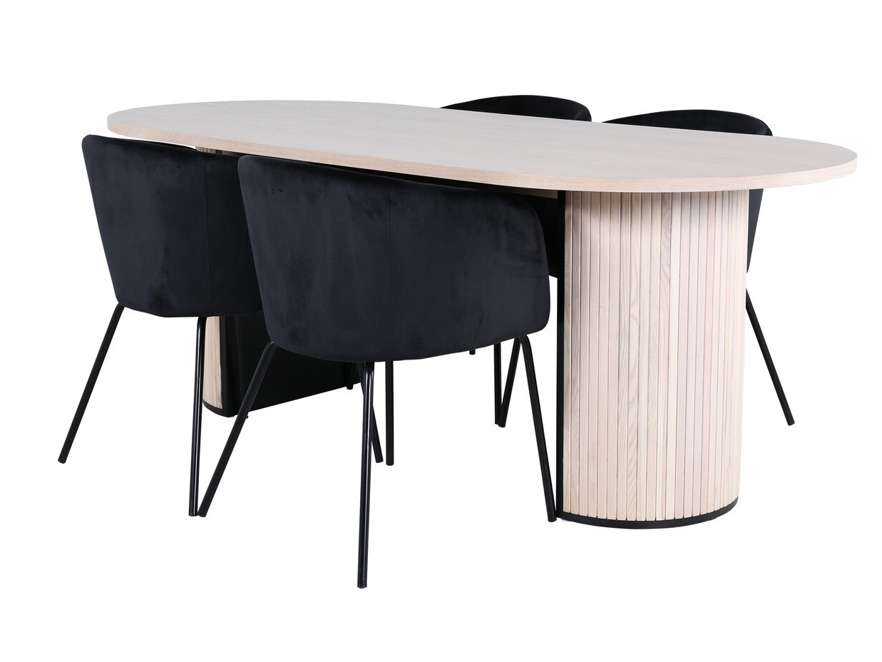 Valgomojo komplektas Dallas 2767 (Juoda)