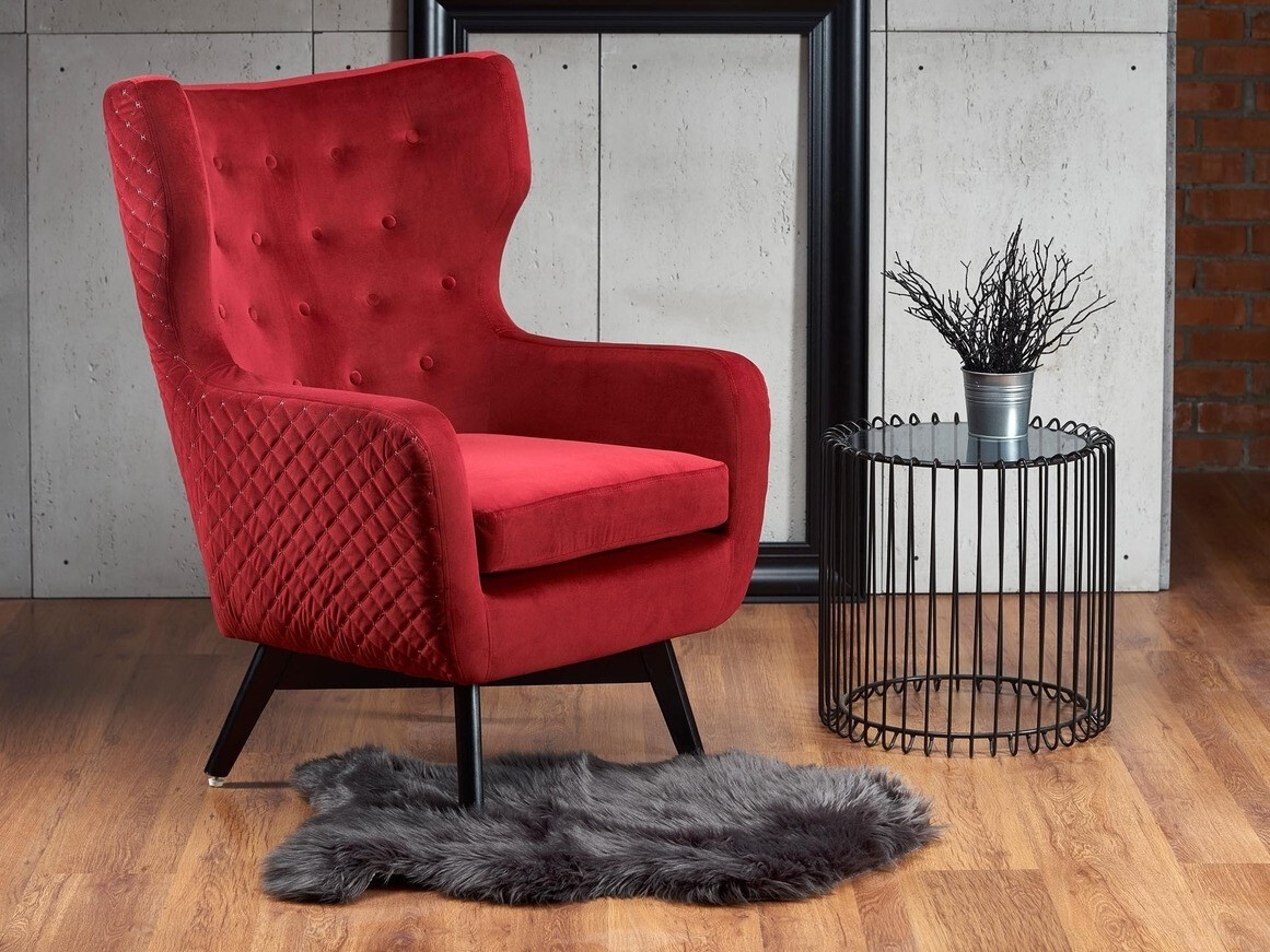 Fotelis Houston 836 (Raudona + Juoda)