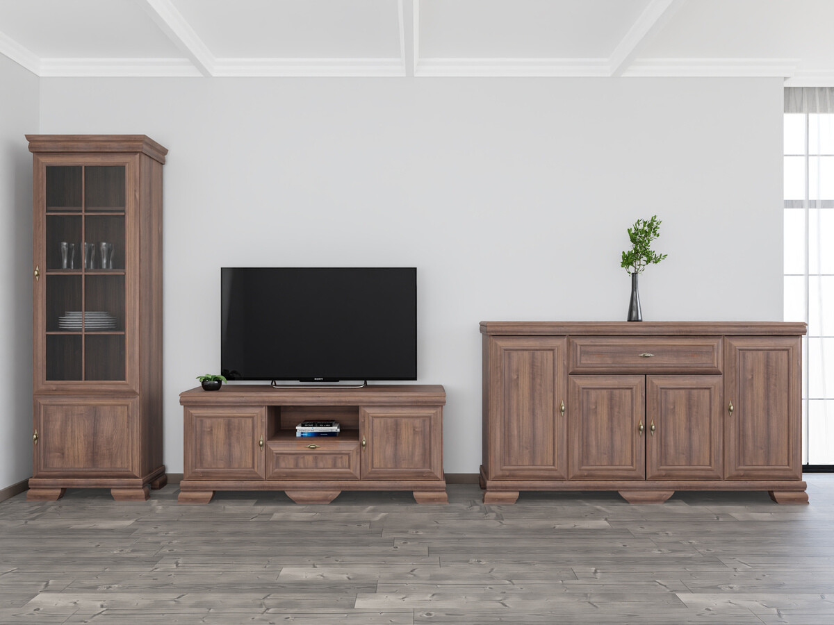 Svetainės komplektas Salmeru 108 (Samoa King Riešutas)