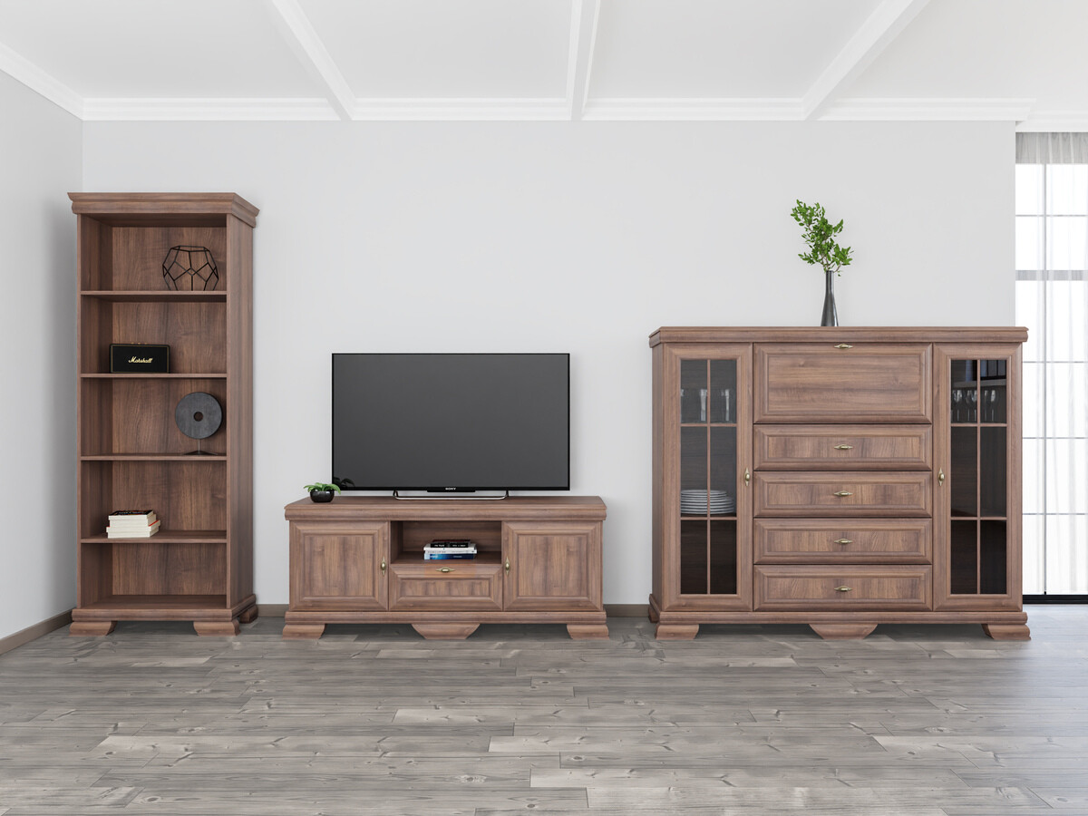 Svetainės komplektas Salmeru 109 (Samoa King Riešutas)